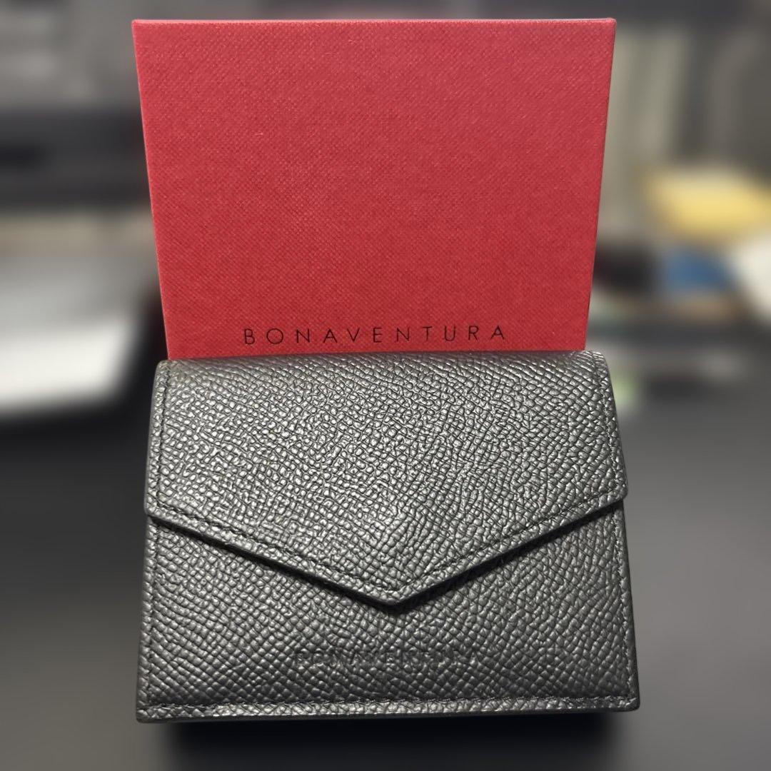 BONAVENTURA スモールウォレット　ブラック　開封済み未使用