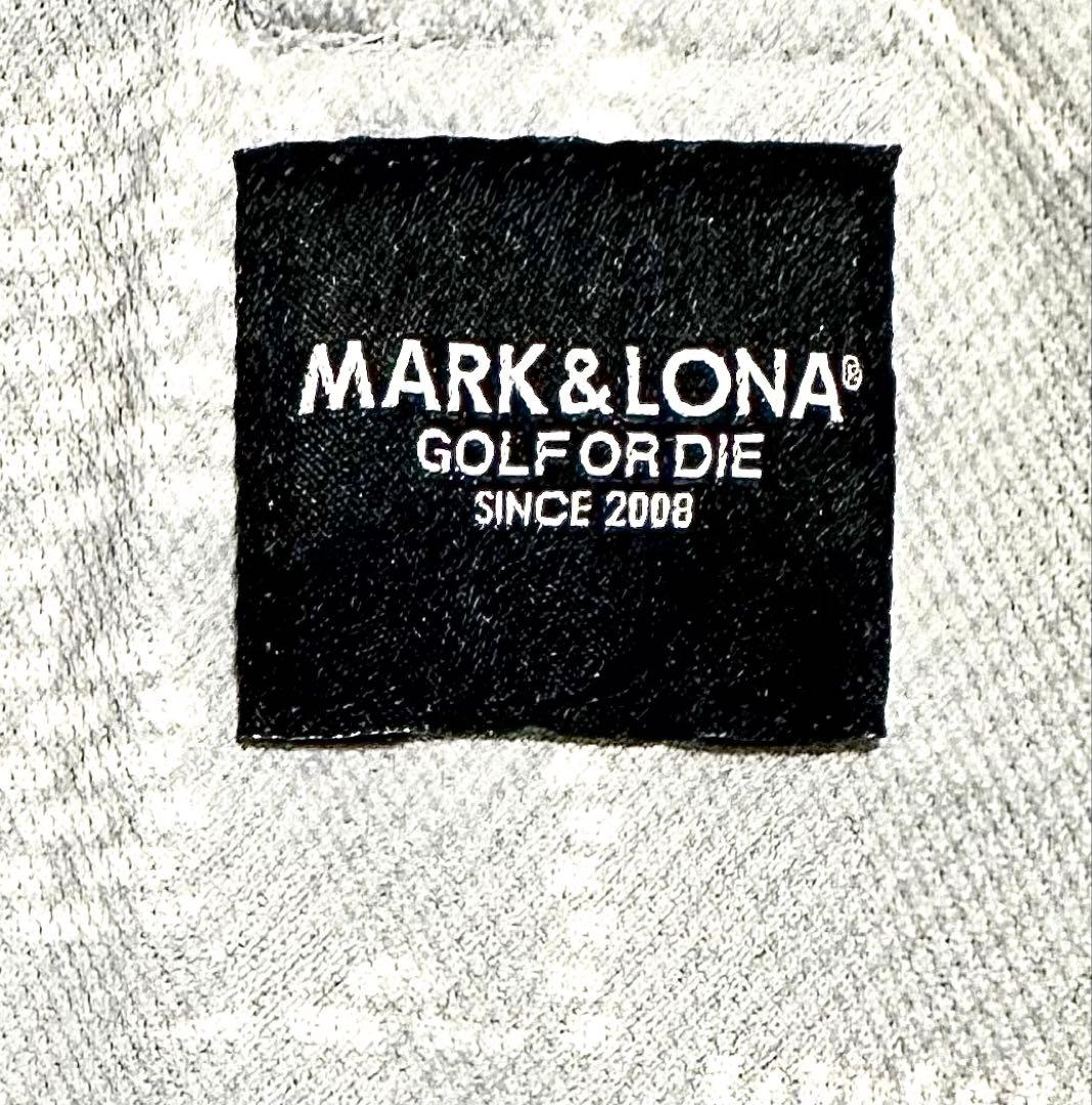 極美品！ 国内正規品！MARK&LONA ゴルフシャツ L〜XL スカル　総柄
