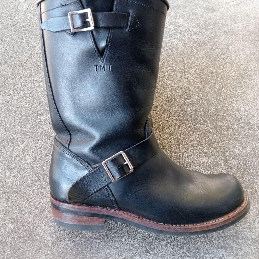 ace boots エースブーツ ブラックレザーエンジニアブーツ