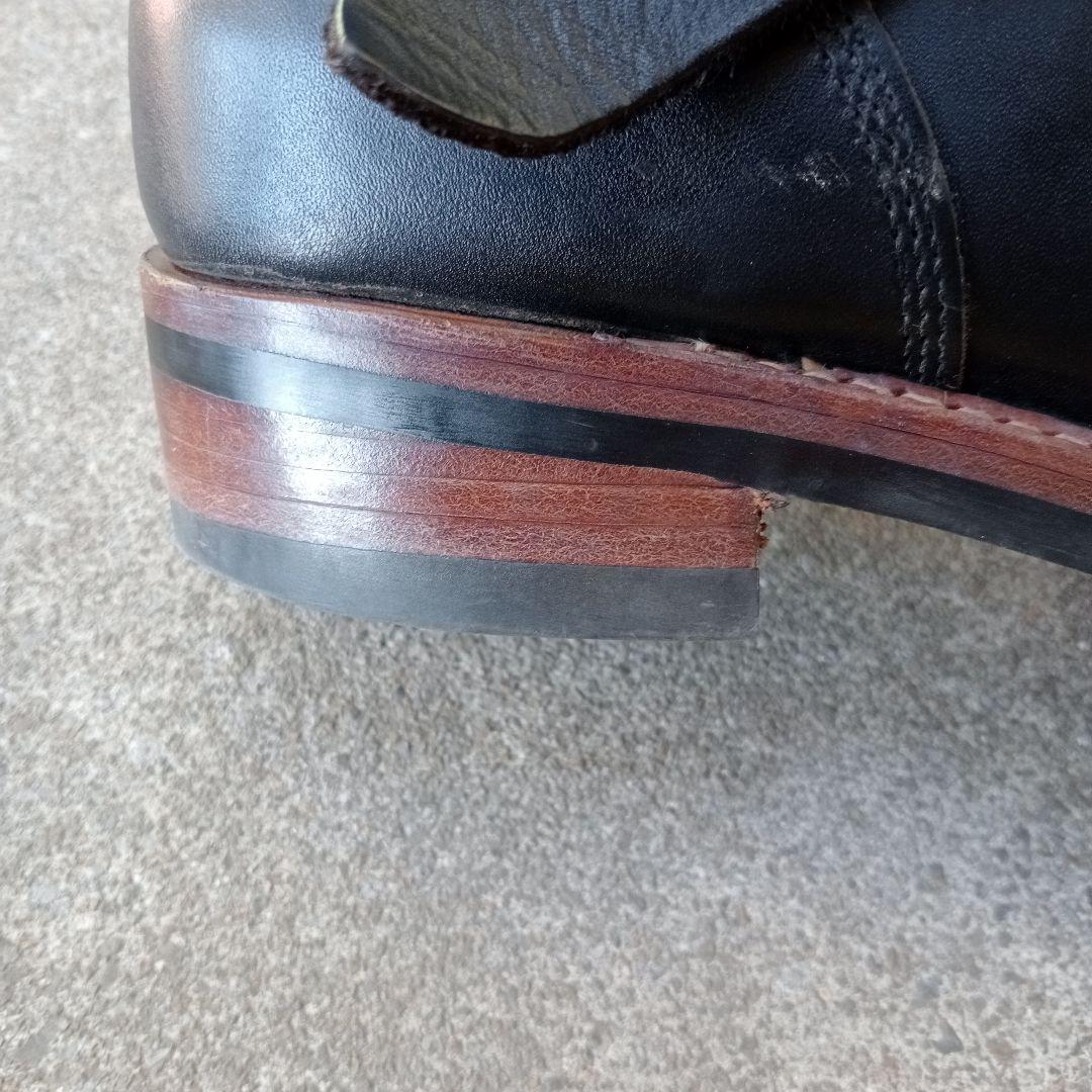 ace boots エースブーツ ブラックレザーエンジニアブーツ