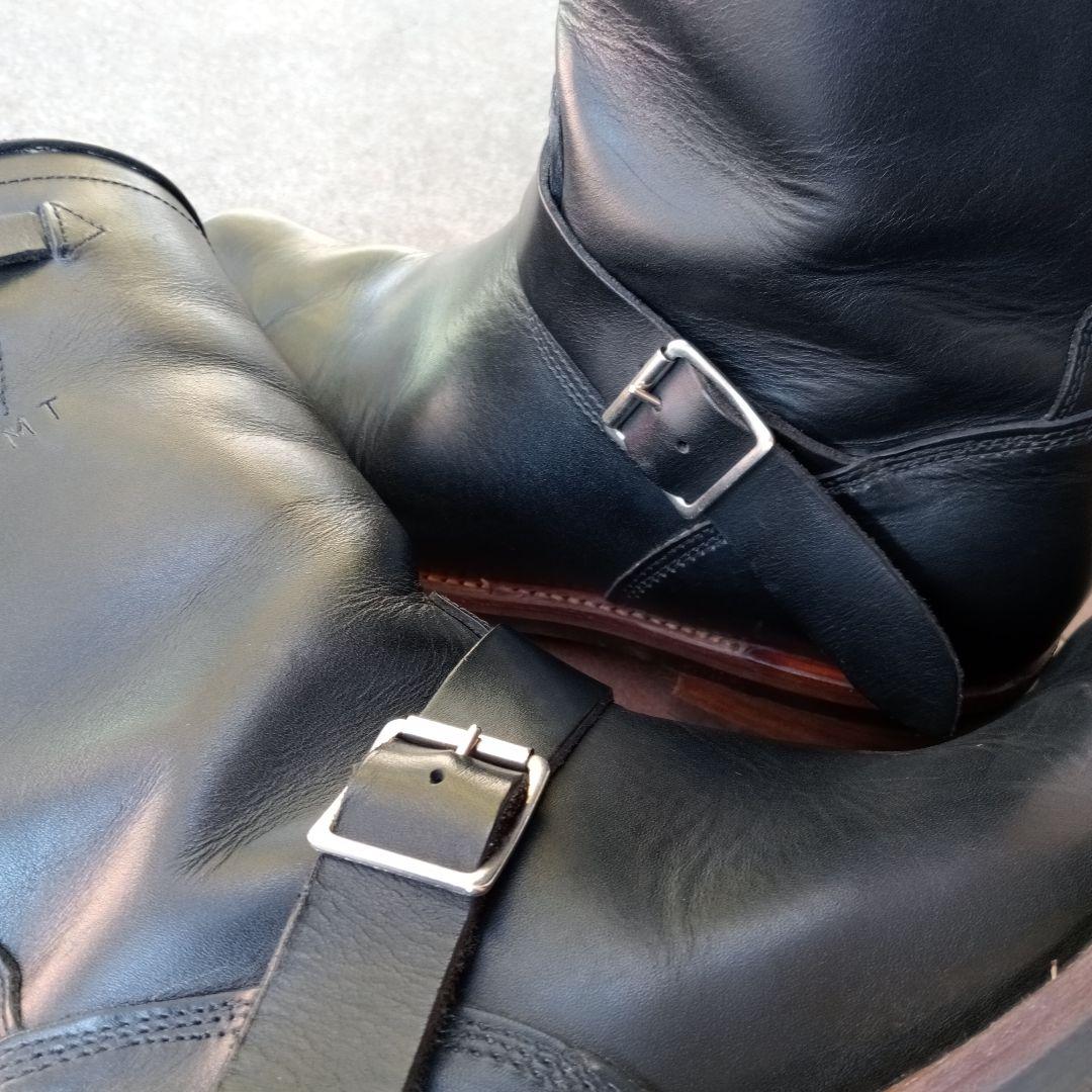 ace boots エースブーツ ブラックレザーエンジニアブーツ