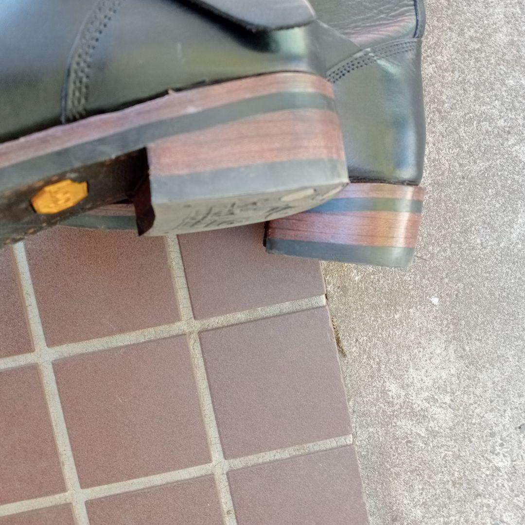 ace boots エースブーツ ブラックレザーエンジニアブーツ