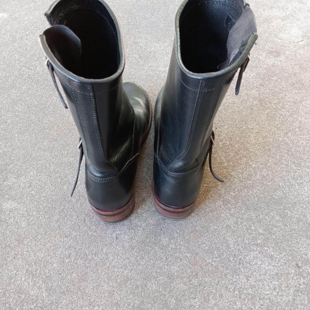 ace boots エースブーツ ブラックレザーエンジニアブーツ