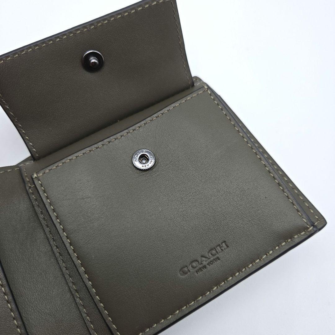 COACH 折り財布 新品 オリーブ 新作 お札入れ 小銭入れ