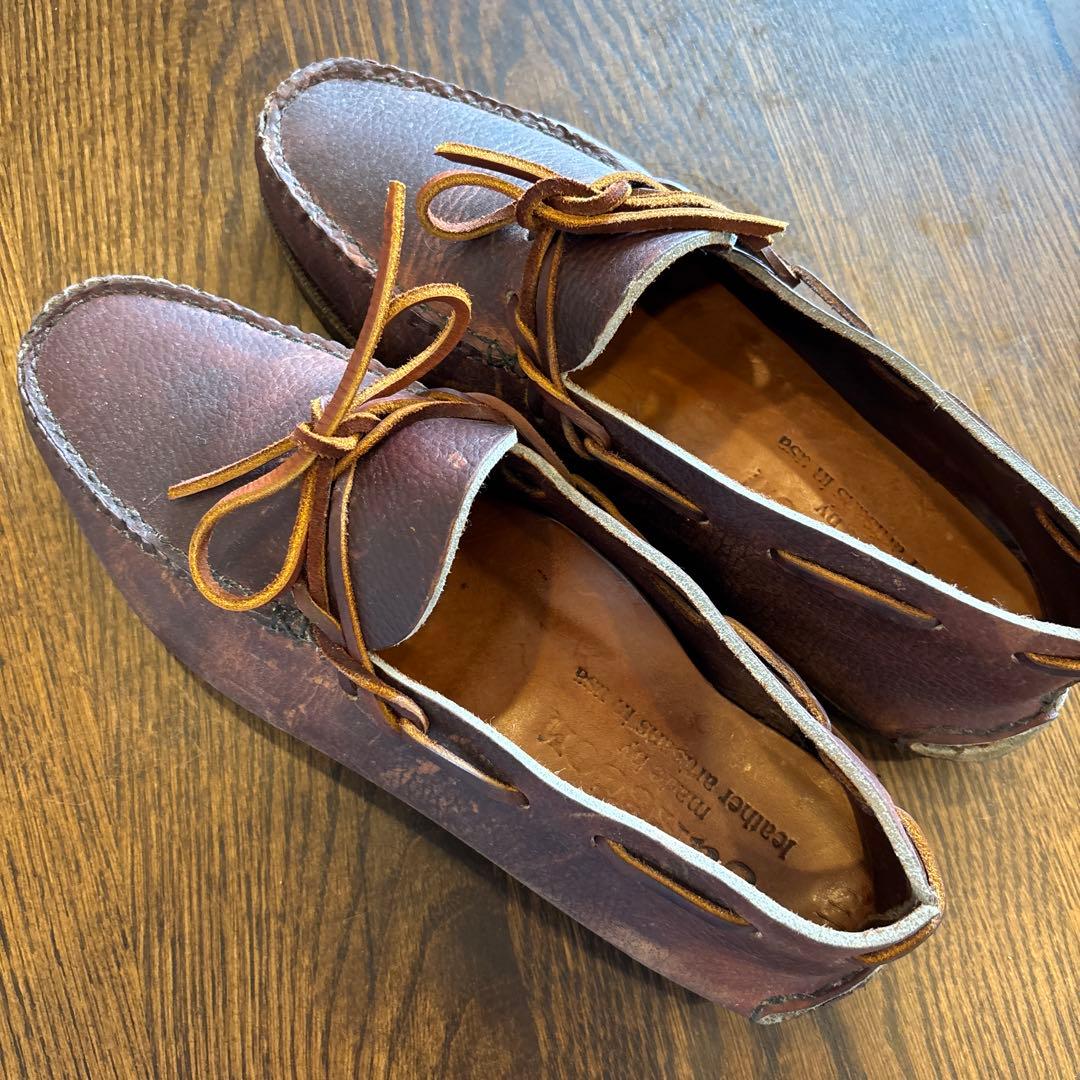 ユケテン　ブラウン モカシン 革靴