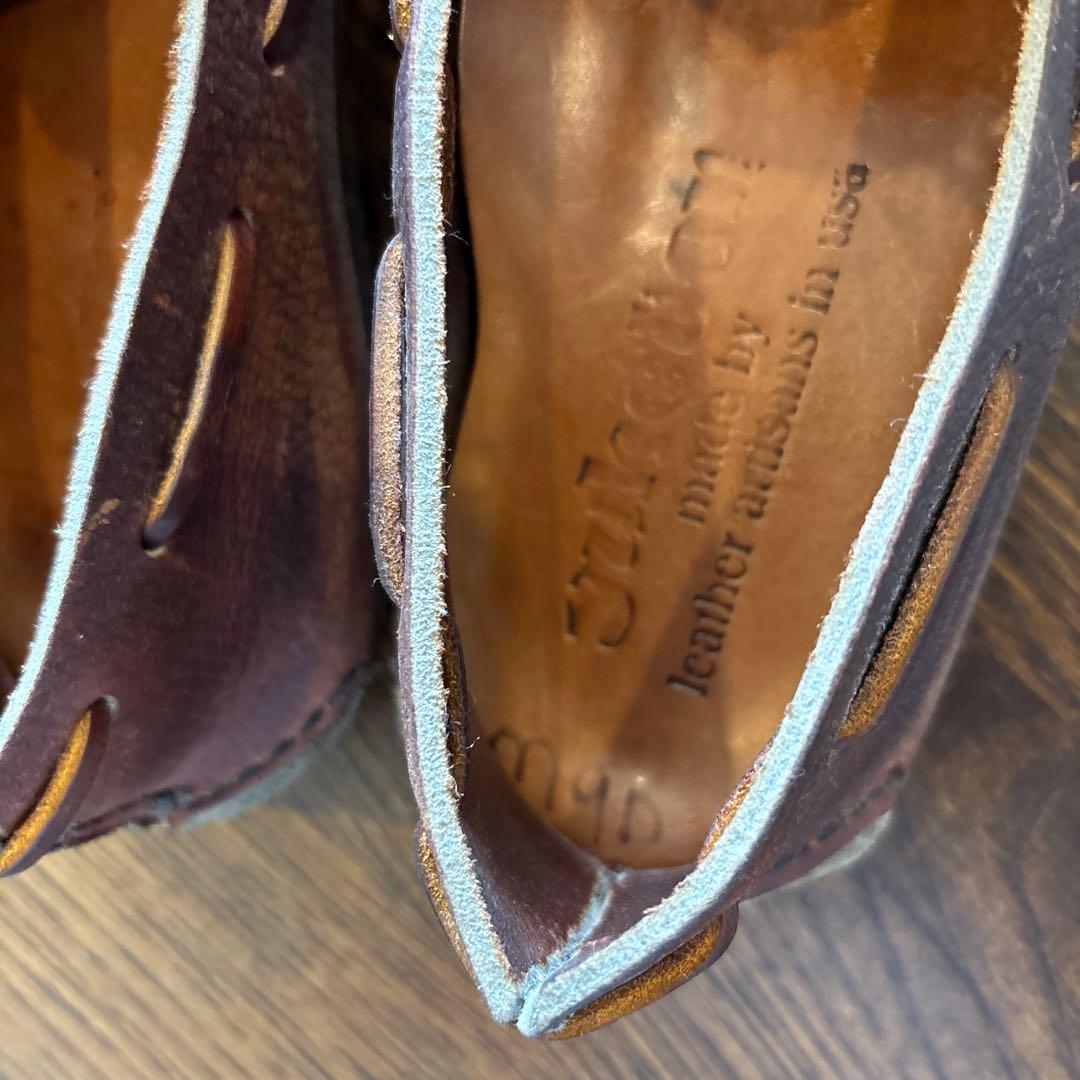 ユケテン　ブラウン モカシン 革靴