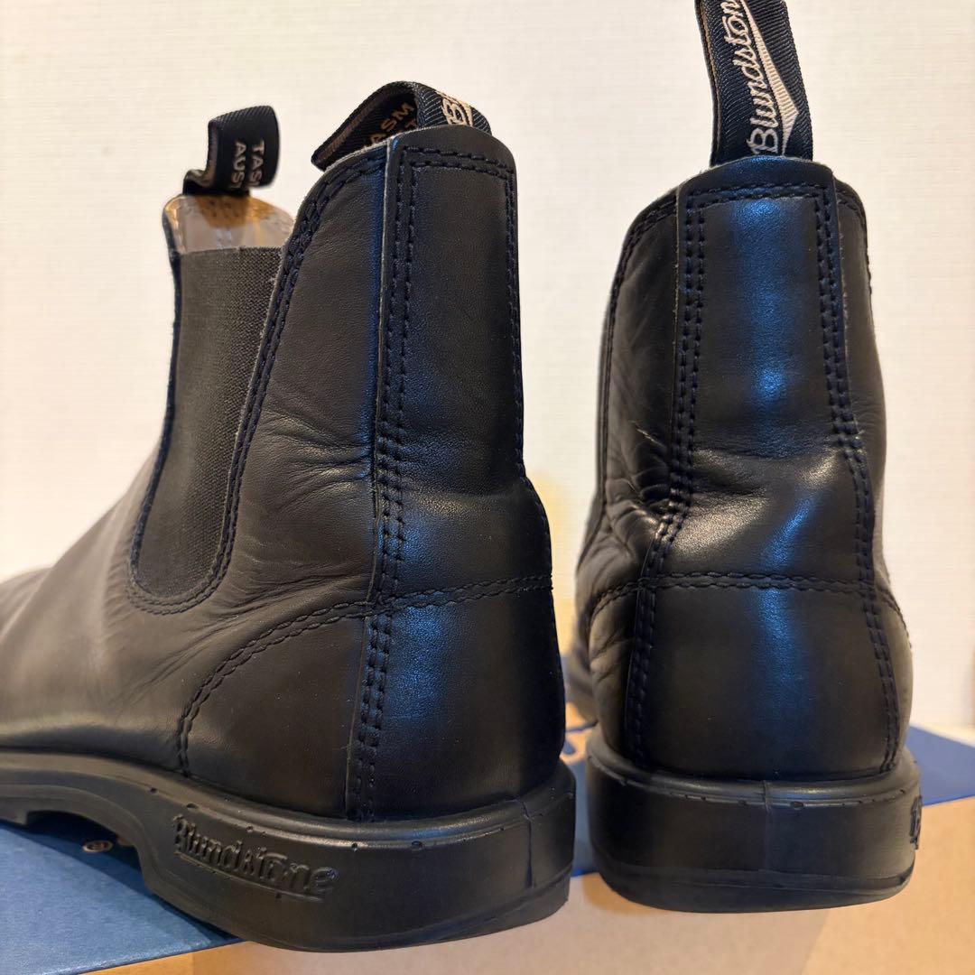 UK7 ブランドストーン　上位モデル　ブラック　本革防水　サイドゴアブーツ　人気