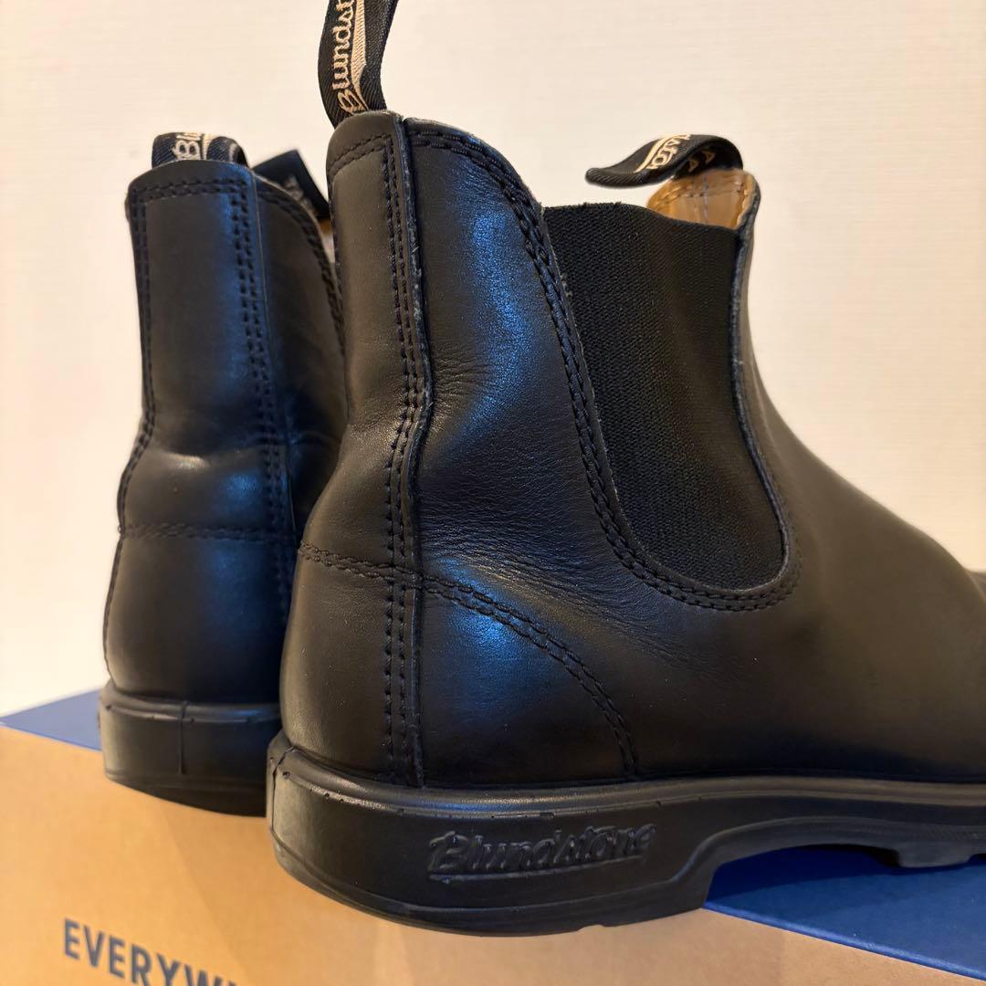 UK7 ブランドストーン　上位モデル　ブラック　本革防水　サイドゴアブーツ　人気