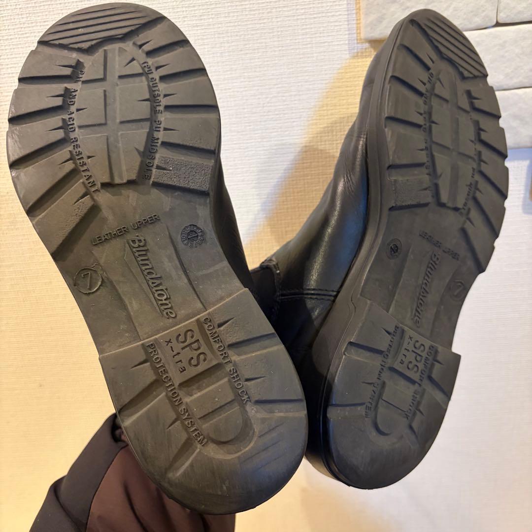 UK7 ブランドストーン　上位モデル　ブラック　本革防水　サイドゴアブーツ　人気