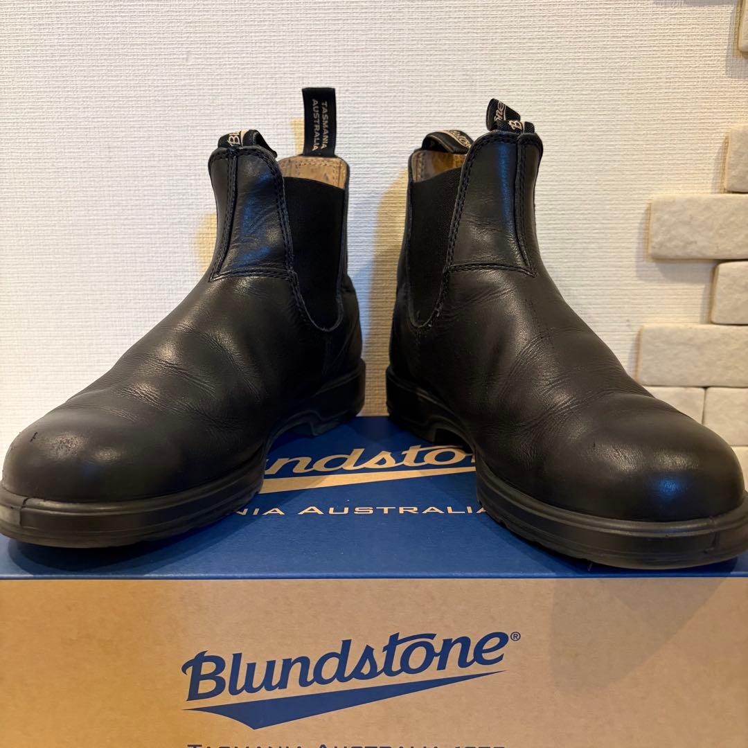 UK7 ブランドストーン　上位モデル　ブラック　本革防水　サイドゴアブーツ　人気