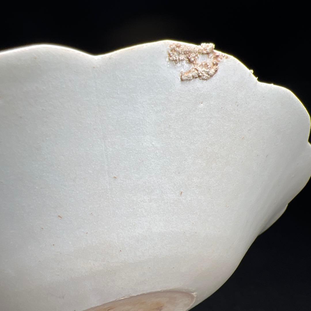 中国宋時代　青白磁薄手皿　幅約12.8㎝　東Y7-1226☆2Fタカサ