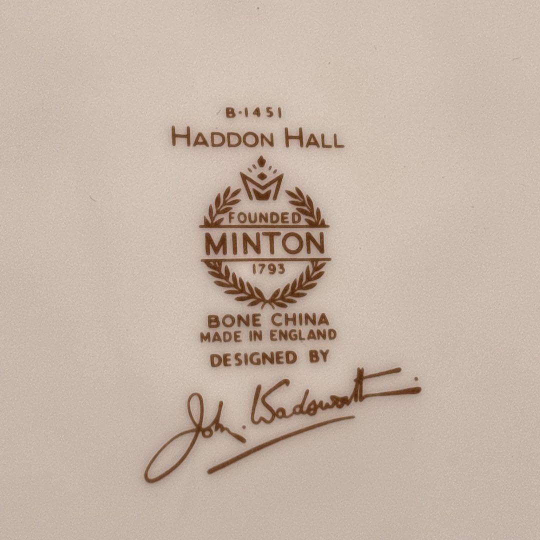 未使用品 ミントン ハドンホール プレート グリーン 6枚セット20cm 中皿