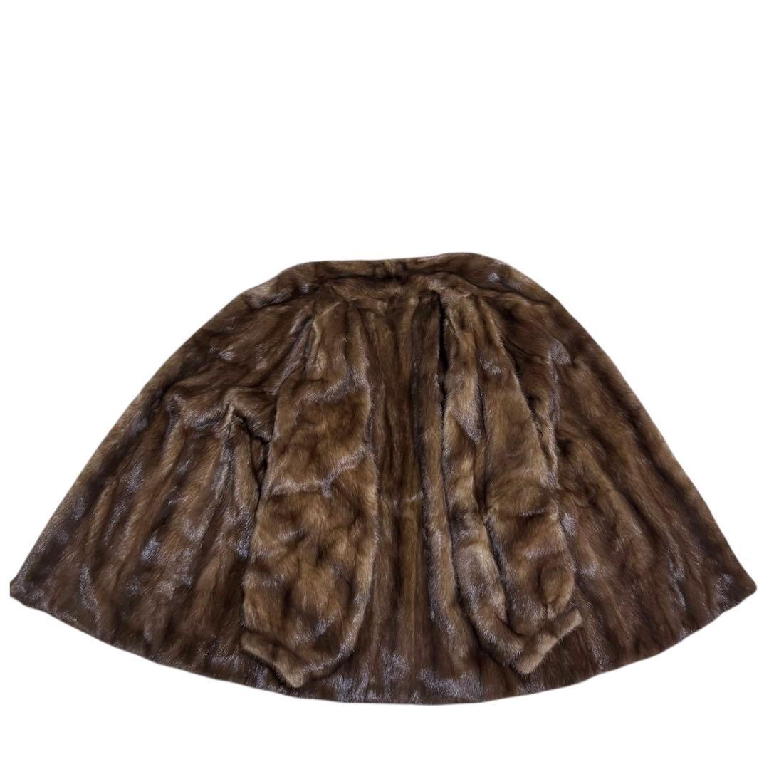 【美品】MITSUKOSHI MINKFUR/デミバフミンク/ファーコート