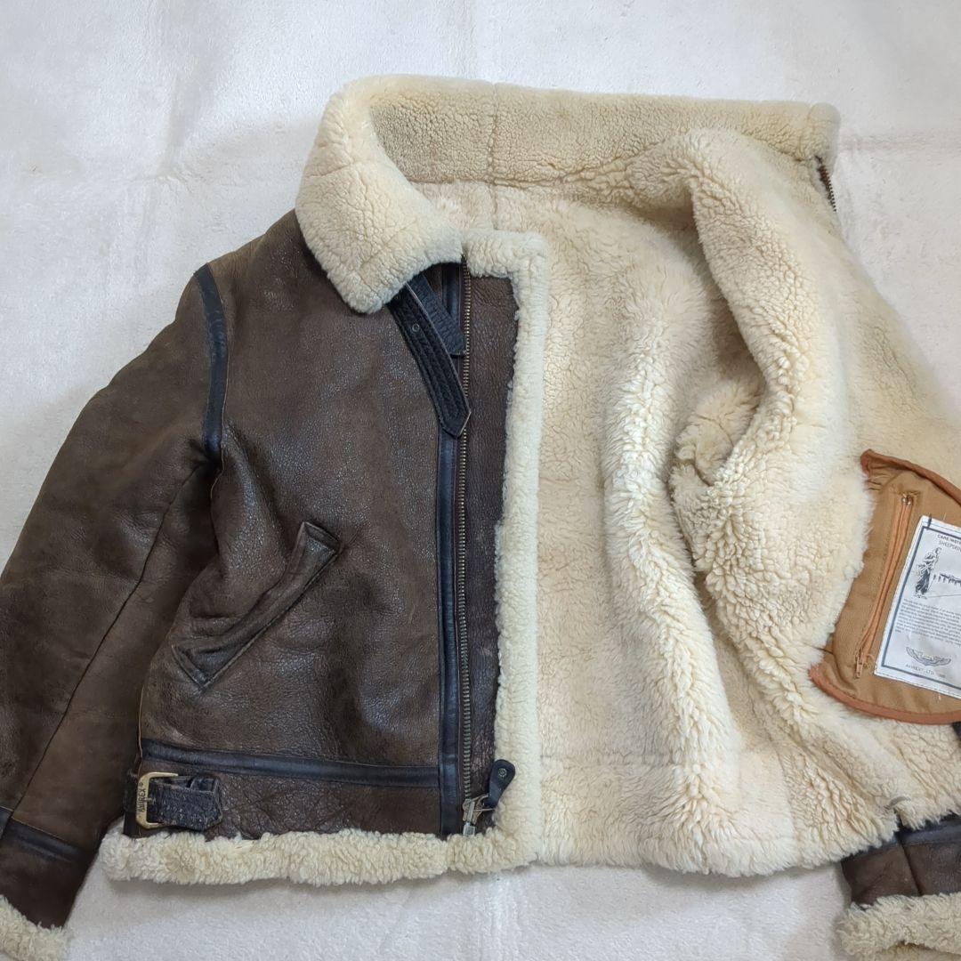 AVIREX フライトジャケット B-3 ムートン 希少 42サイズ ブラウン