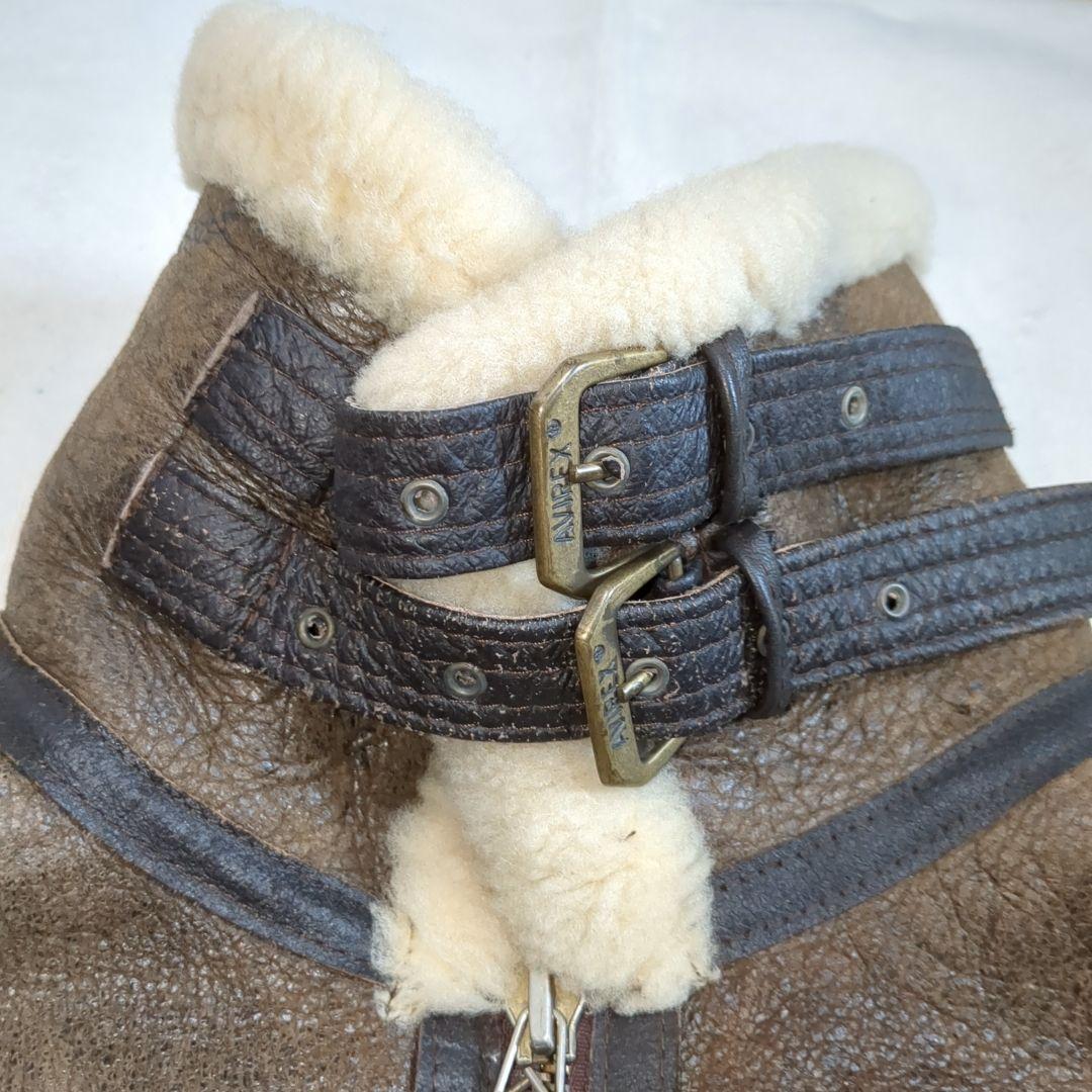 AVIREX フライトジャケット B-3 ムートン 希少 42サイズ ブラウン