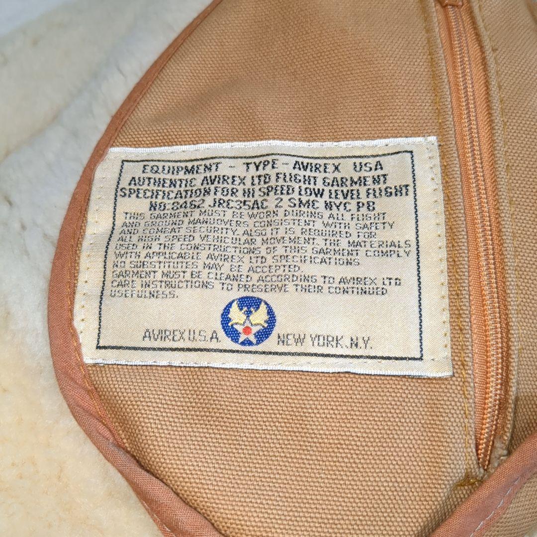AVIREX フライトジャケット B-3 ムートン 希少 42サイズ ブラウン