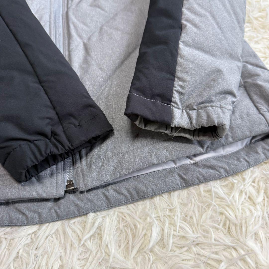 【デサントゴルフ】美品 ダウンジャケット グレー 切替 Mサイズ メンズ