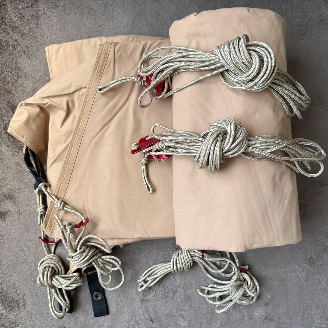 SoomloomタープAdranus5.7ｍX5.0ｍ　ポール・延長ベルトセット