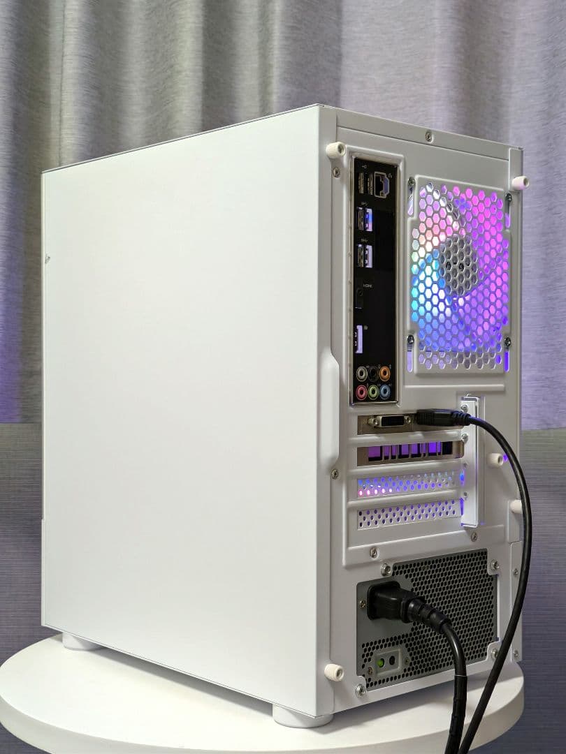 断捨離さま　GTX1660SUPER搭載 新品白ケース RGBファン 自作ゲーミ