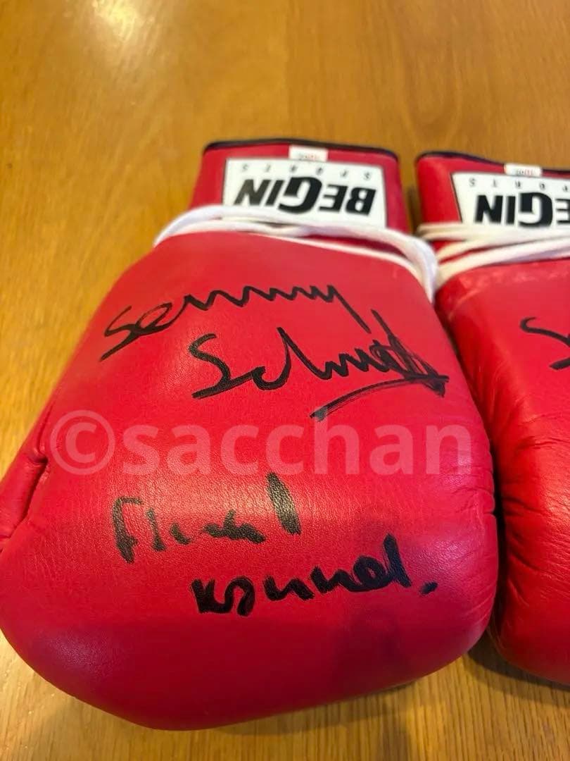 K-1 2005 セミー・シュルト他 サイン入りグローブ&色紙　6点セット