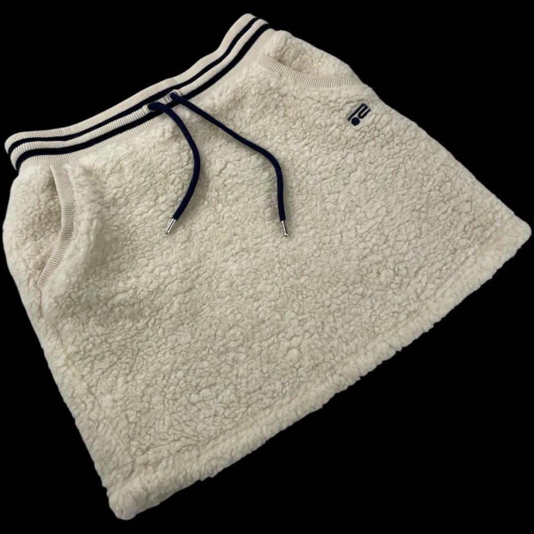 Rosasen/ロサーセン ボア ベスト スカート セットアップ M