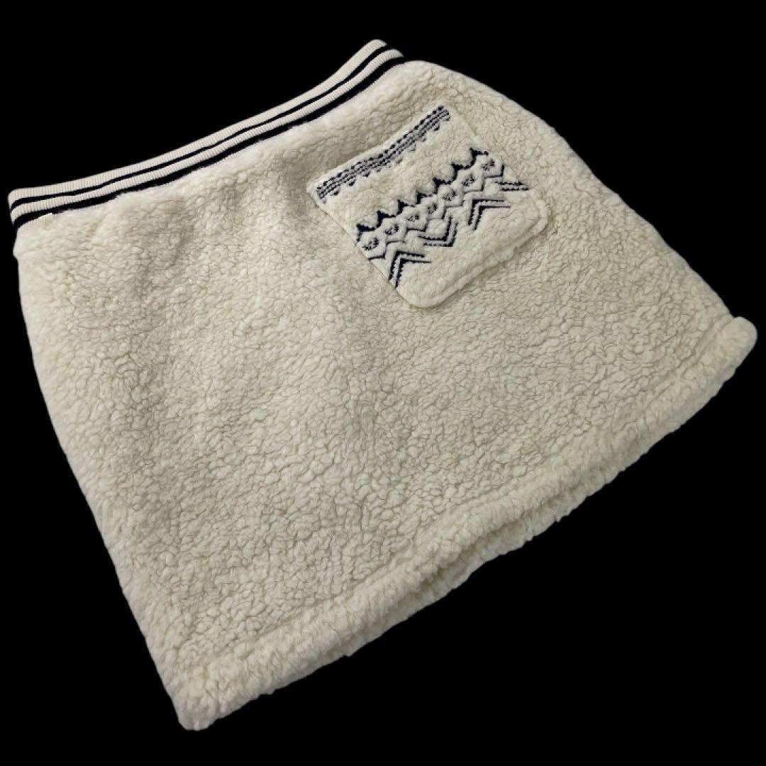 Rosasen/ロサーセン ボア ベスト スカート セットアップ M