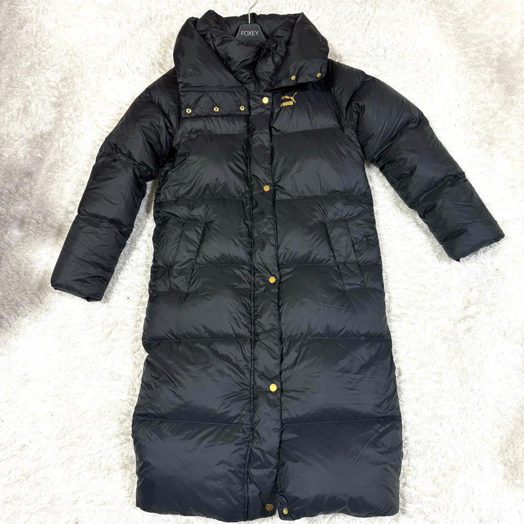 プーマ　ロングベンチコート ダウン90% ダウンコート 2重襟