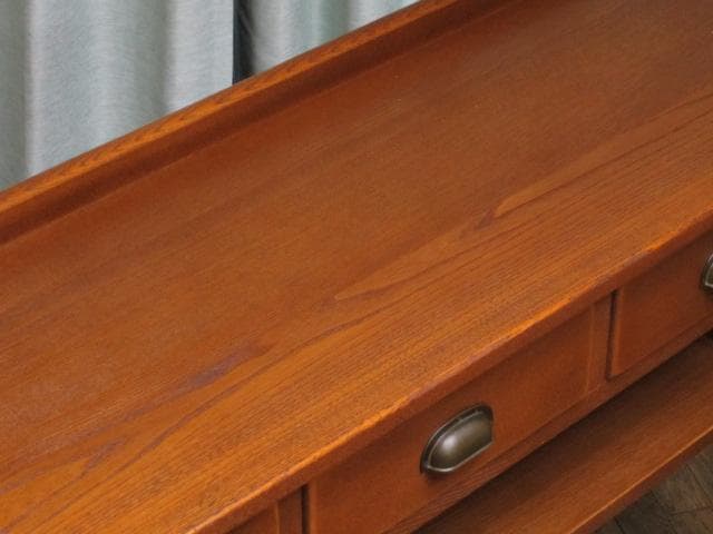 飛騨家具 飛騨産業 キツツキ 3杯引き出し コンソールテーブル/木製デスク