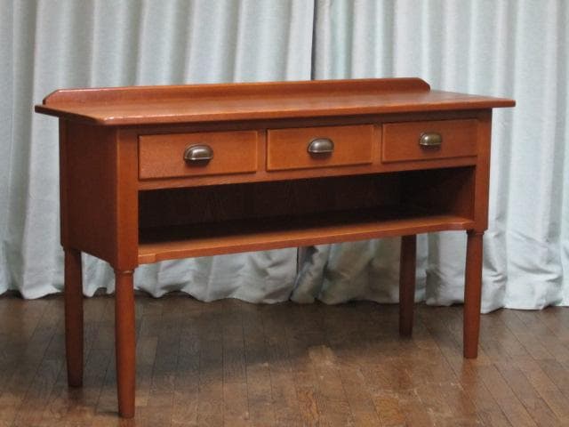 飛騨家具 飛騨産業 キツツキ 3杯引き出し コンソールテーブル/木製デスク