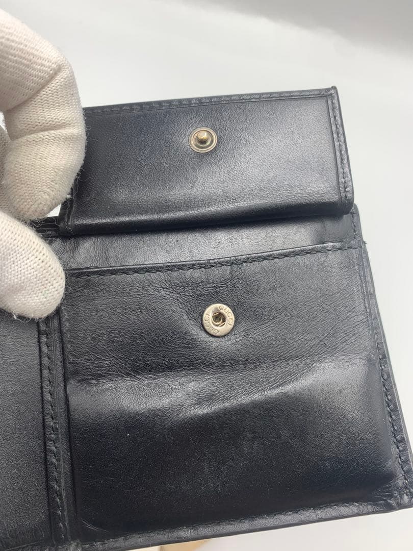 グッチGUCCI GGスプリーム キングスネーク 二つ折り 財布 蛇 P55