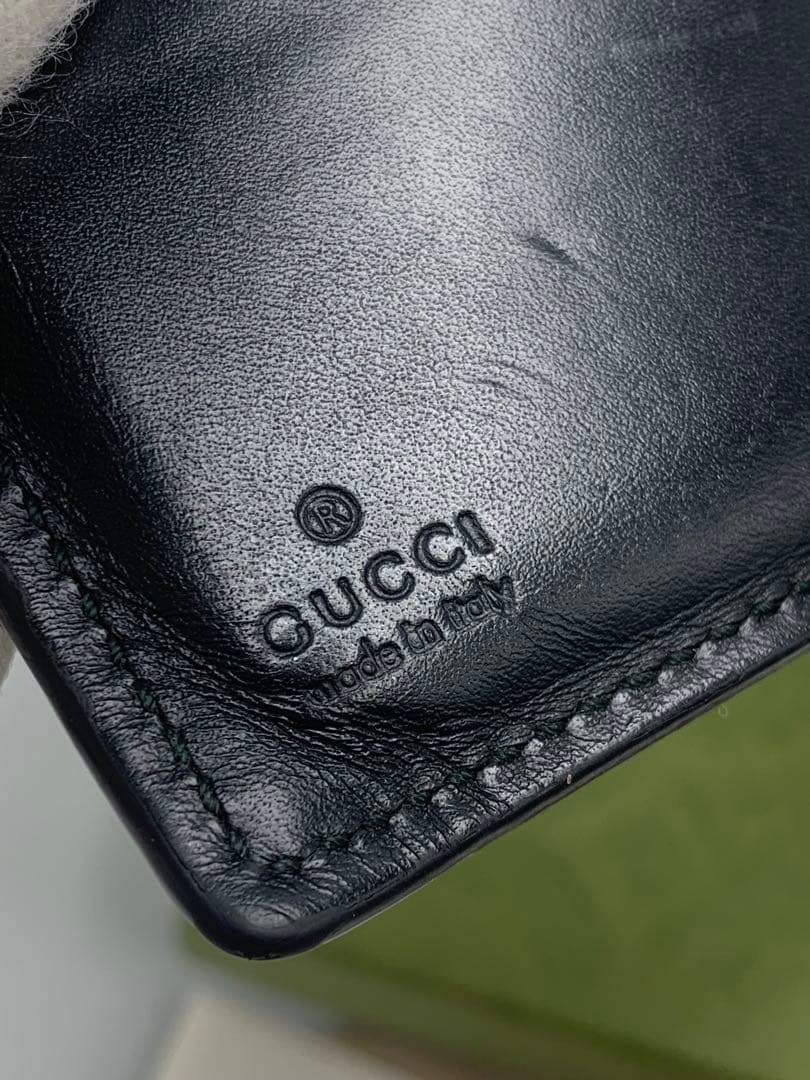 グッチGUCCI GGスプリーム キングスネーク 二つ折り 財布 蛇 P55