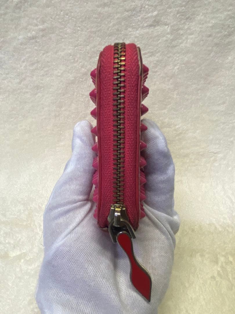 ✨希少商品✨ ルブタン 長財布 パネトーネ ラウンドジップ　ピンク