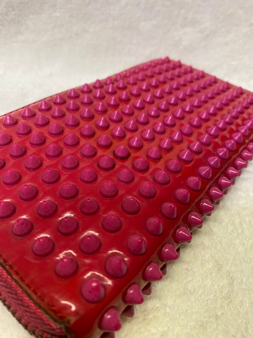 ✨希少商品✨ ルブタン 長財布 パネトーネ ラウンドジップ　ピンク