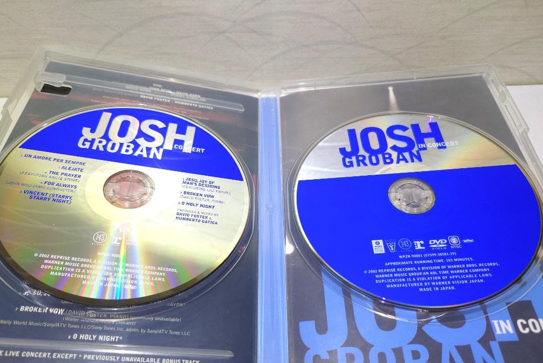 ジョシュ・グローバン　Josh Groban In Concert DVD CD