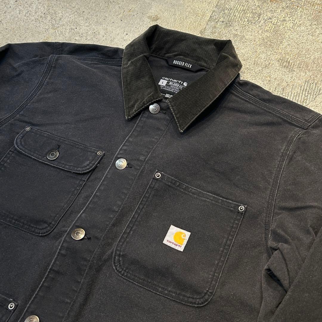 Aged加工 Carhartt カーハート チョアコート ジャケット L 黒