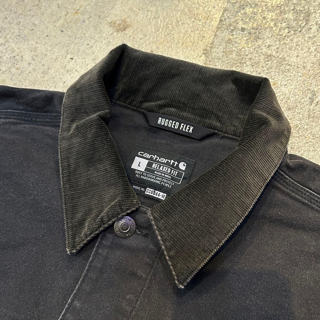 Aged加工 Carhartt カーハート チョアコート ジャケット L 黒
