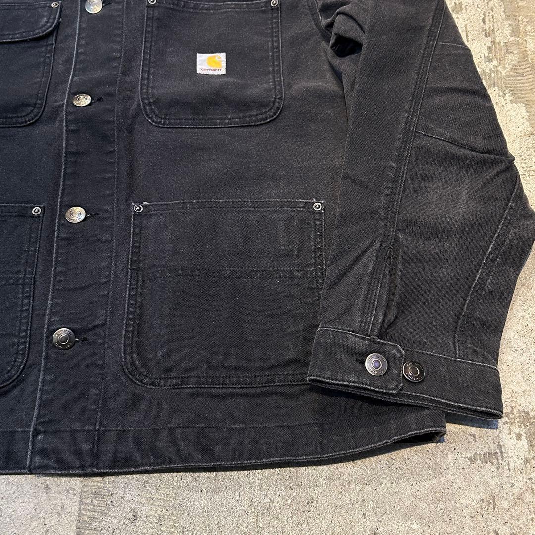 Aged加工 Carhartt カーハート チョアコート ジャケット L 黒