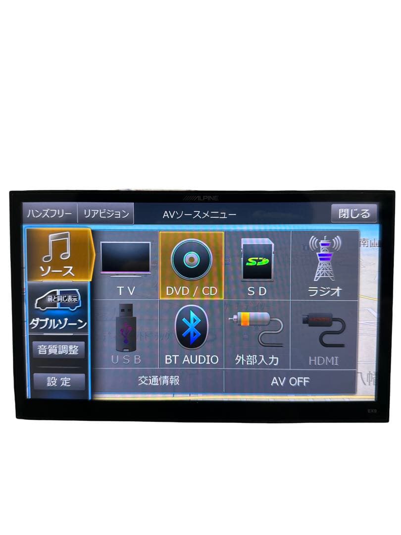 ALPINE EX9 9インチSDナビ　2018年