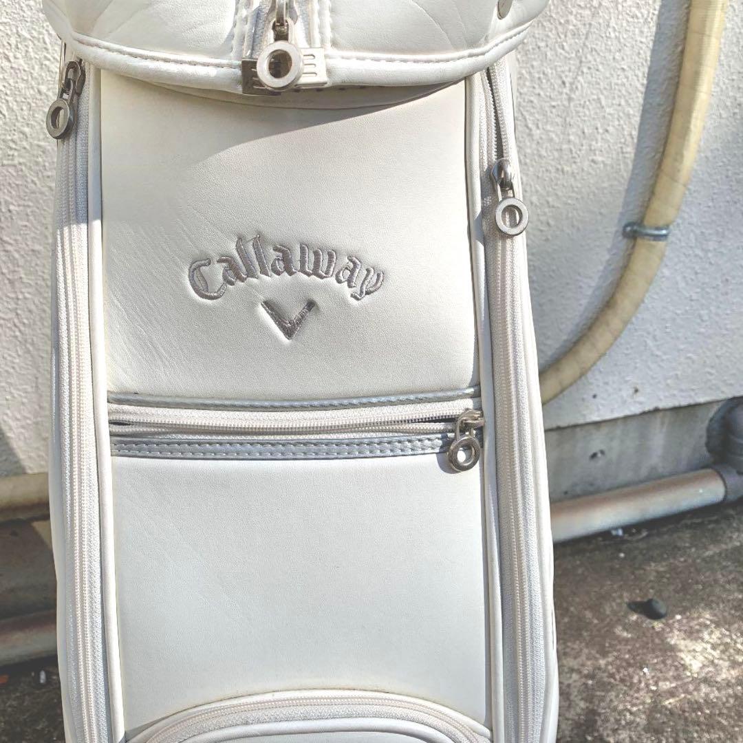 r*0様 【美品】キャロウェイCallaway＊キャディバッグ ゴルフバッグ　白