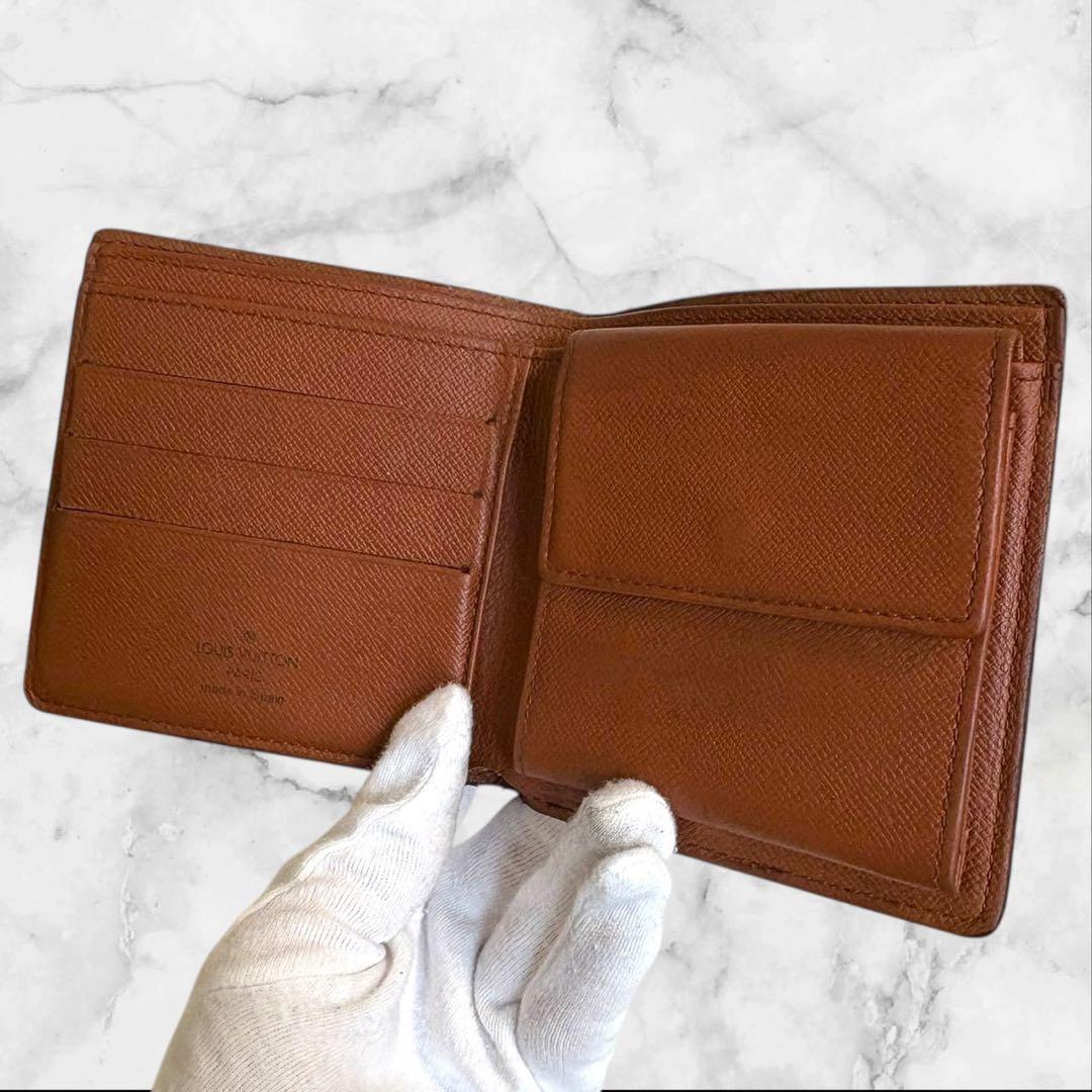美品✨ ルイヴィトン 財布 ポルトフォイユ マルコ モノグラム 二つ折り財布