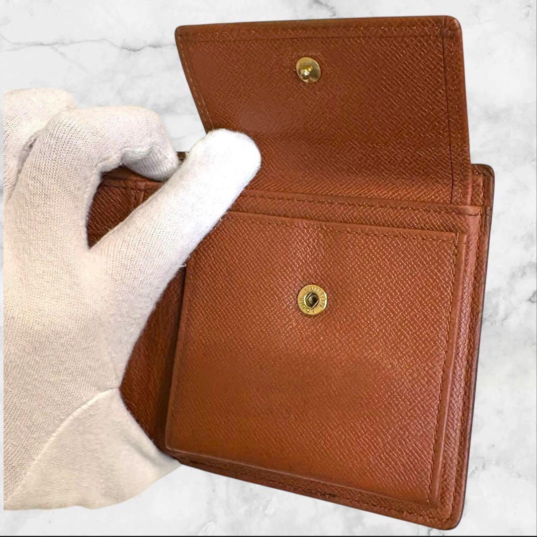 美品✨ ルイヴィトン 財布 ポルトフォイユ マルコ モノグラム 二つ折り財布