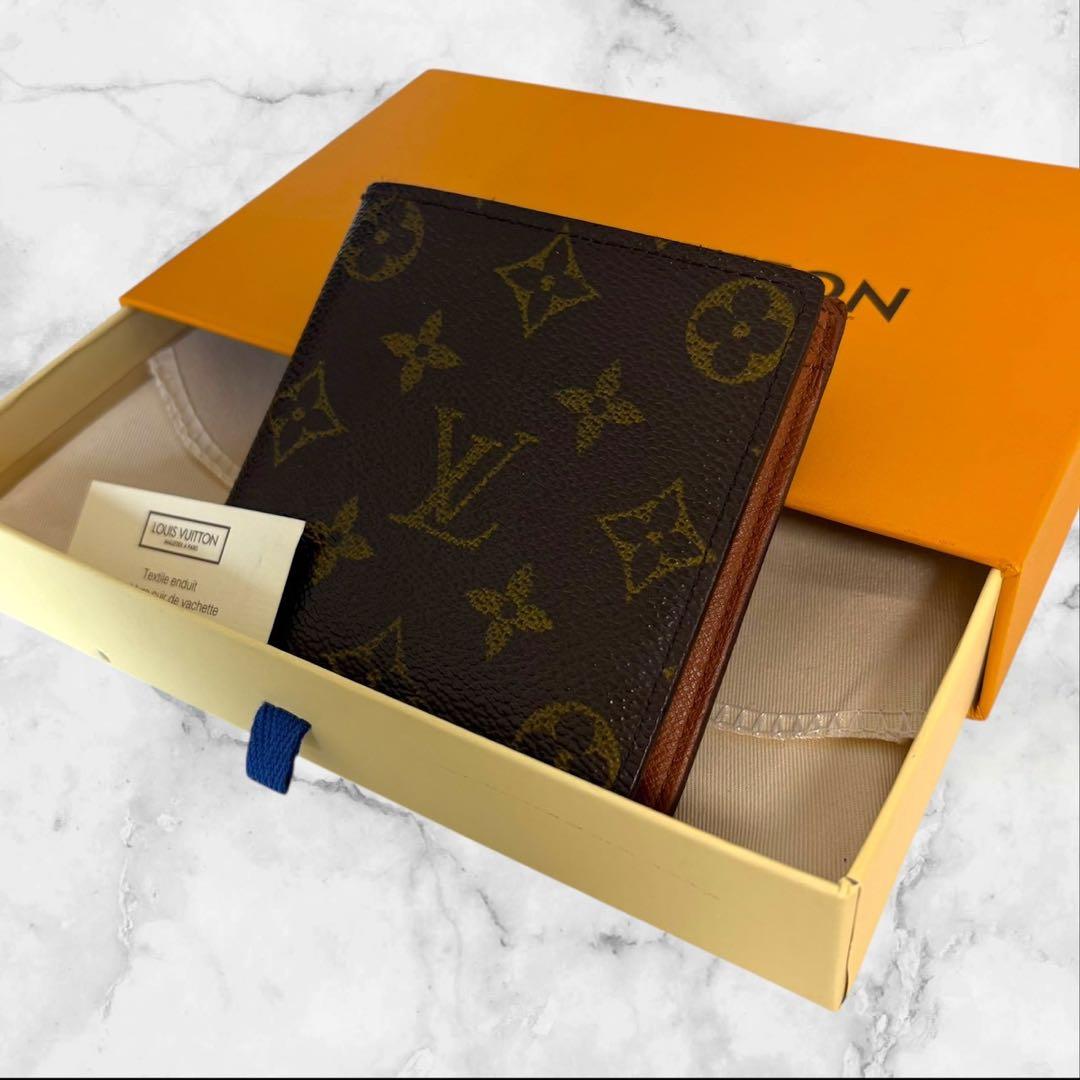 美品✨ ルイヴィトン 財布 ポルトフォイユ マルコ モノグラム 二つ折り財布