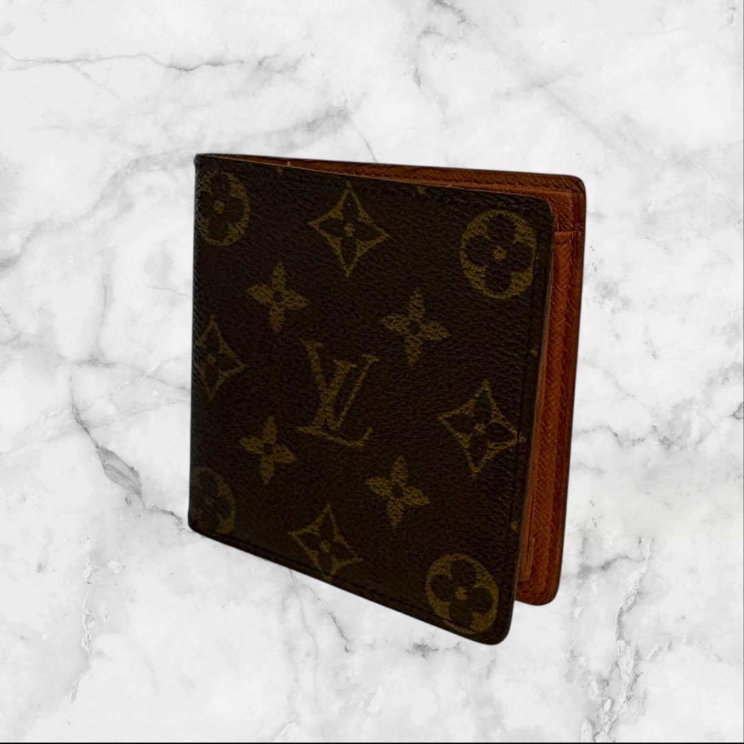 美品✨ ルイヴィトン 財布 ポルトフォイユ マルコ モノグラム 二つ折り財布