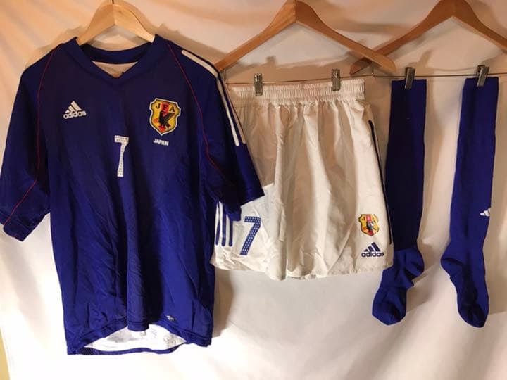 正規品 adidas日本代表「7」中田英寿Oユニフォームパンツソックス3点セット