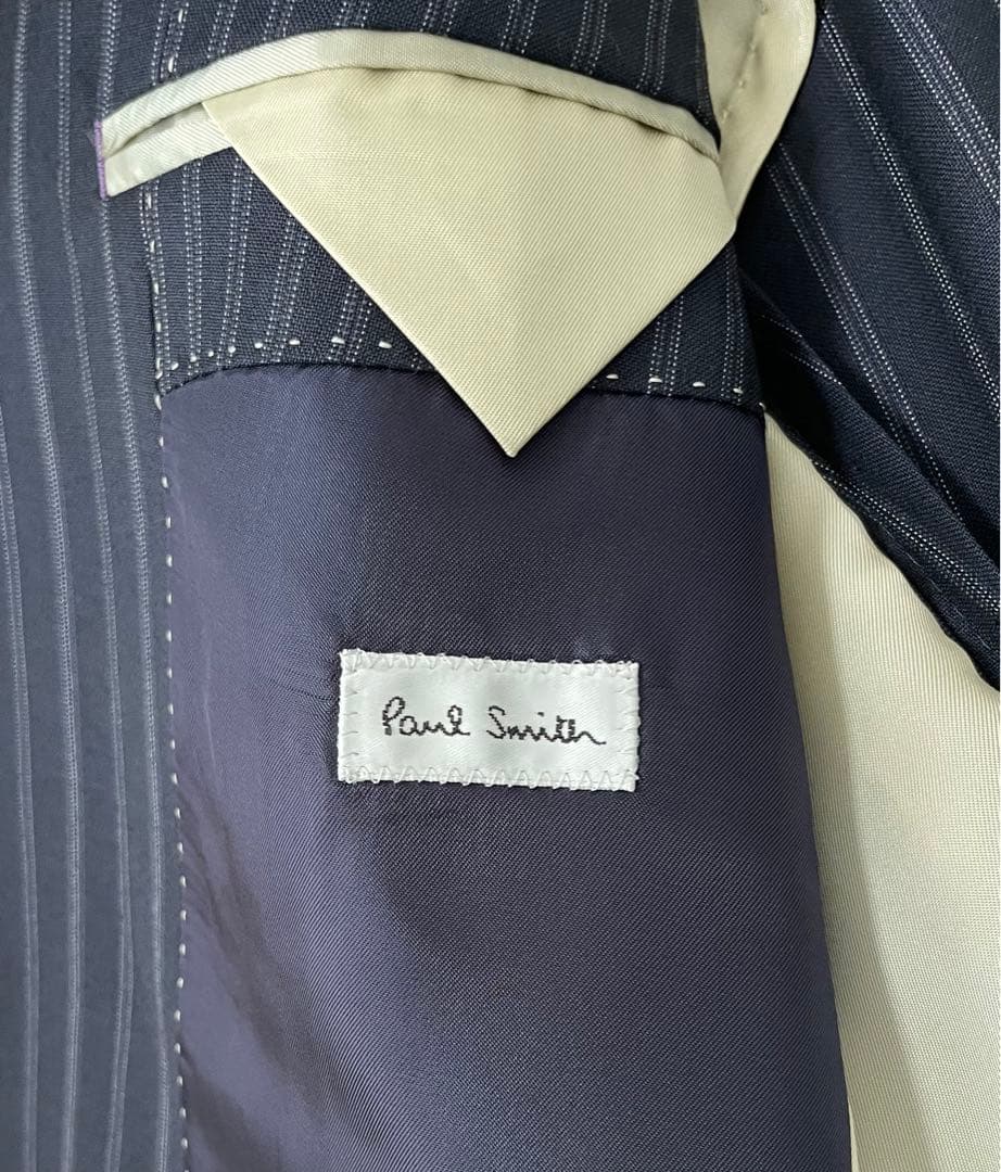 ポールスミス メンズ スーツ XL ネイビー ストライプ Paul Smith