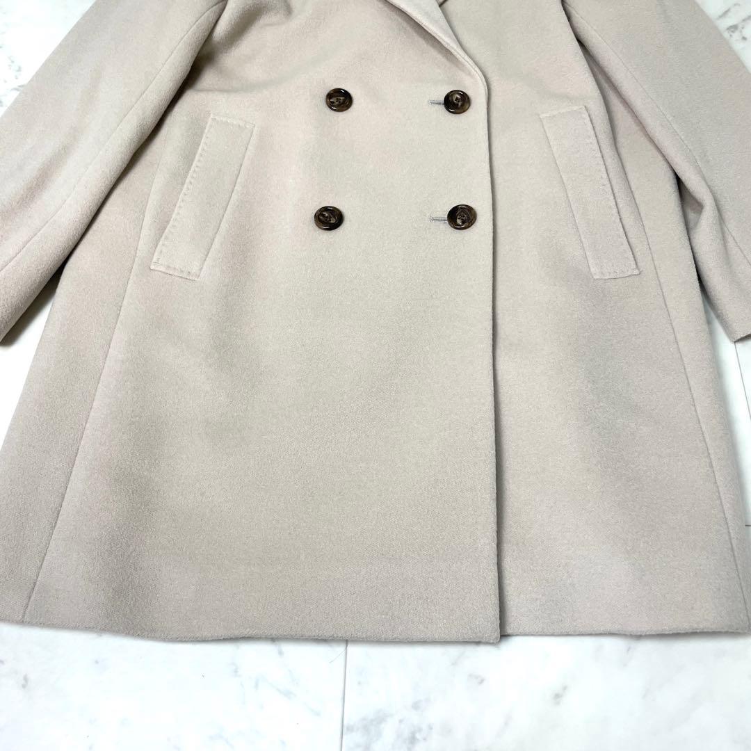 【極美品】23区 アンゴラビーバー チェスターコート ベージュ 40 L