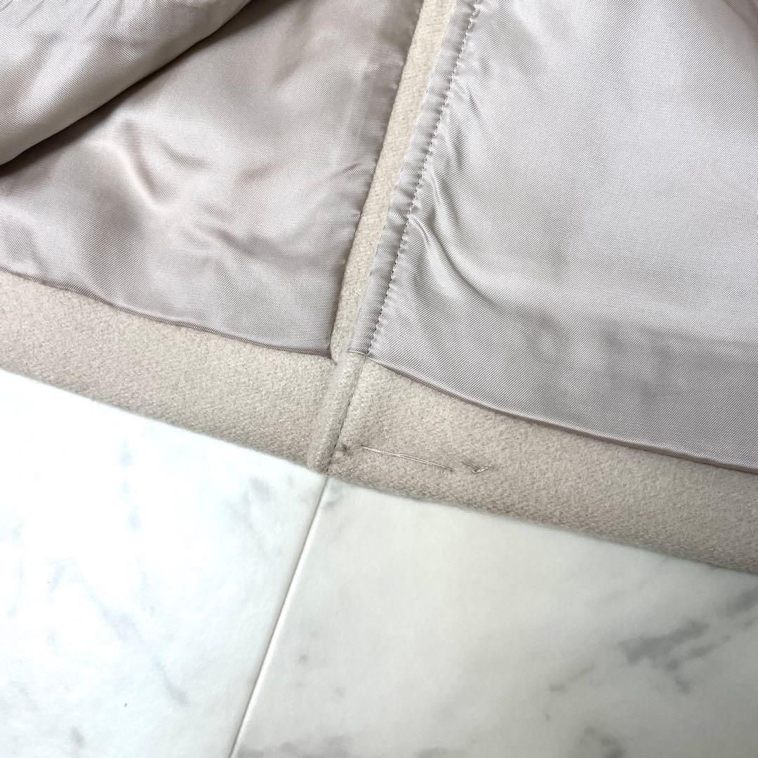 【極美品】23区 アンゴラビーバー チェスターコート ベージュ 40 L