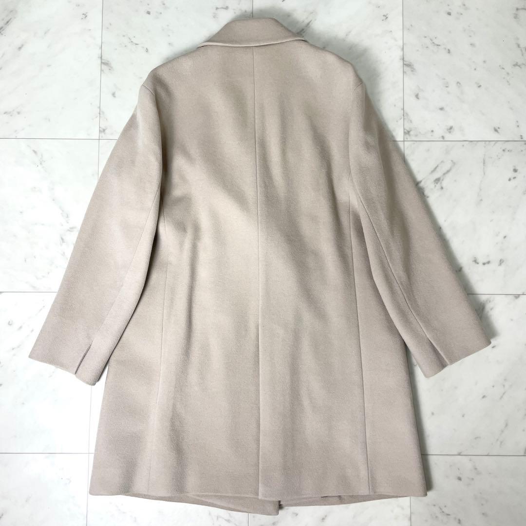 【極美品】23区 アンゴラビーバー チェスターコート ベージュ 40 L