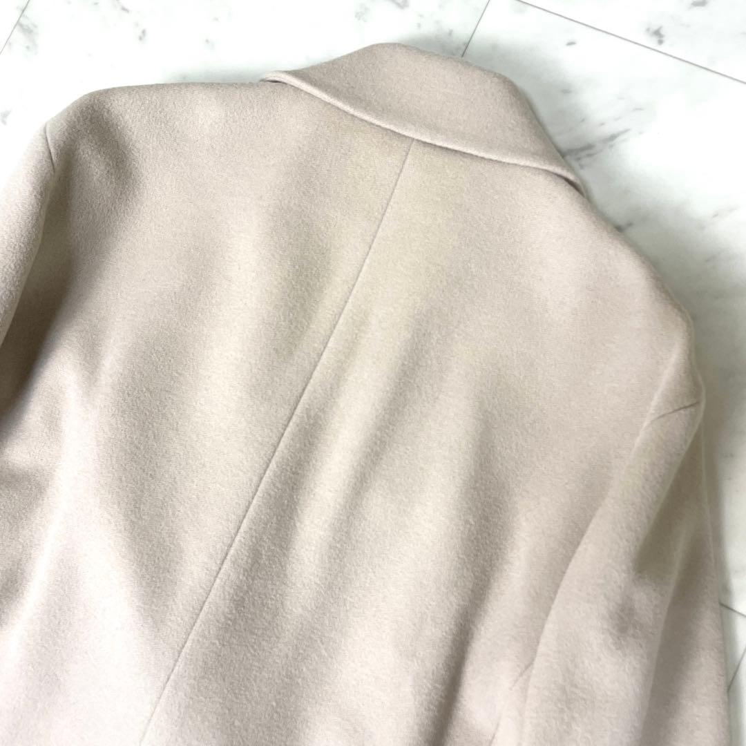 【極美品】23区 アンゴラビーバー チェスターコート ベージュ 40 L