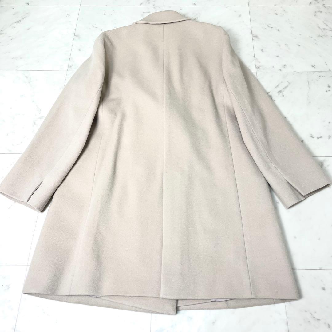 【極美品】23区 アンゴラビーバー チェスターコート ベージュ 40 L